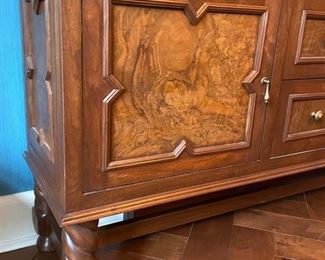 Lynch Construction custom-built black walnut sideboard. Measures 75" W x 18" D x 36" H. Photo 3 of 5.