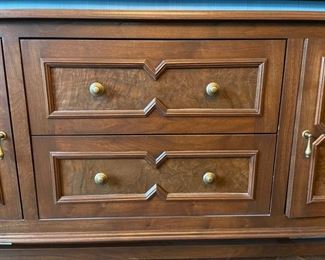 Lynch Construction custom-built black walnut sideboard. Measures 75" W x 18" D x 36" H. Photo 2 of 5.