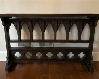 Wisteria Arched Altar Console Table. Measures 57" W x 15" D x 36" H. Photo 1 of 5.