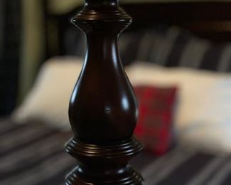 Pottery Barn Montego tall four poster Queen Bed in mahogany stain. Photo 3 of 3.