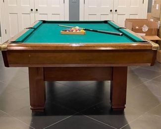 Brunswick Hawthorn Billiard Table. Measures 97" x 55". Photo 2 of 6.
