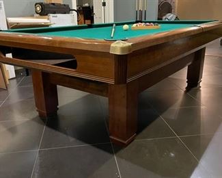 Brunswick Hawthorn Billiard Table. Measures 97" x 55". Photo 5 of 6.