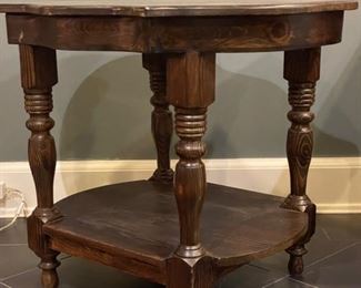 Pair of wood side tables.