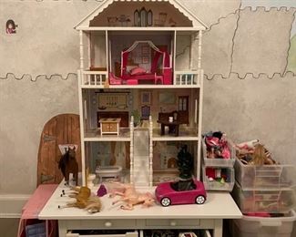 Lego Table and Doll House.