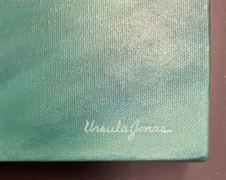 Ursula Jonas Landscapes: one 24" x 24" and two 12" x 12" oils on canvas signed by artist. Photo 1 of 6.