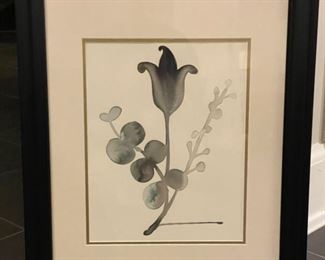 Modern watercolor botanicals. Each measures 19" x 23". Photo 2 of 3.