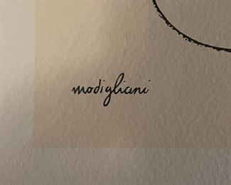 Amedeo Modigliani, Nude Study II. Measures 12" x 18". Photo 2 of 3.