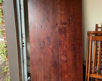 Farmhouse table with two benches. Measures 73" x 35" W. Benches measures 60" x 16" D x 18.5" H. Photo 1 of 3.