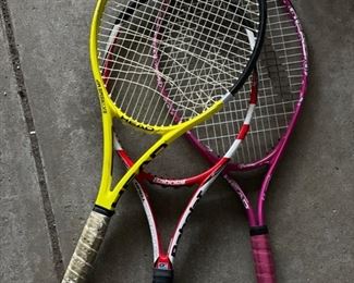 Tennis racquet frames.
