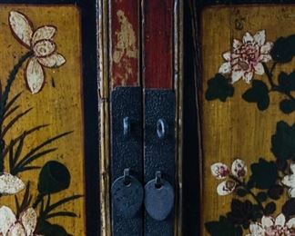 Mig & Tig Asian reproduction chest. Measures 39" W x 18" D x 37" H. Photo 3 of 4.