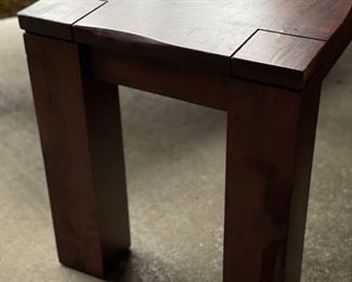 Farmhouse table with two benches. Measures 73" x 35" W. Benches measures 60" x 16" D x 18.5" H. Photo 2 of 3.