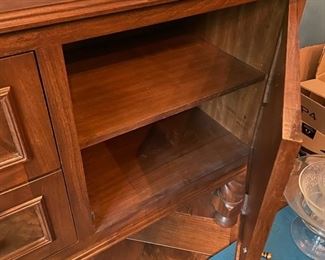 Lynch Construction custom-built black walnut sideboard. Measures 75" W x 18" D x 36" H. Photo 5 of 5.