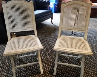 Pair of charming folding chairs