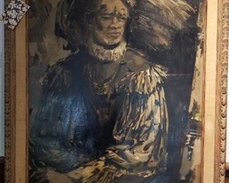 Truly handsome large oil, signed and dated 1963