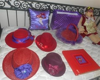 LOTS OF RED HAT SOCIETY ITEMS
