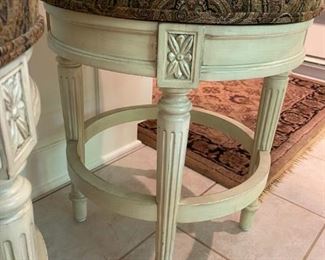 Pair of Hillsdale Wide Swivel Kitchen stools