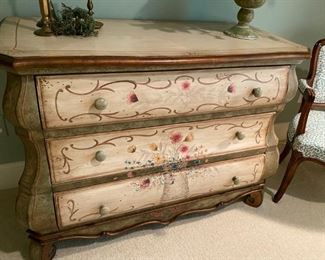 Hand Painted Bombay Chest of Drawers