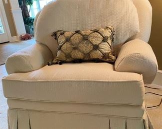 Baker Furniture, Milling Road Skirted Arm chair