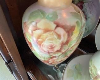 Vintage H & C Heinrich Bavaria, Hand Painted Vase