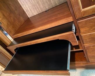 HOOKER, Computer Armoire in cherry hardwood with plenty of storage space