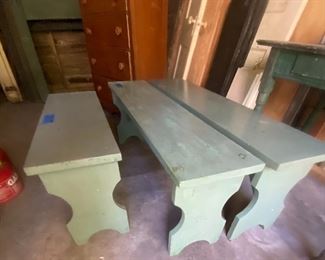  Vintage Primitive benches