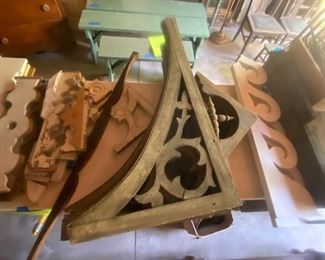 Gorgeous antique wood corbels / gingerbread braces