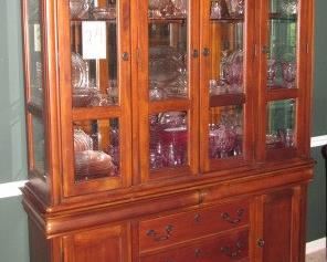 2 Piece Lighted China Cabinet