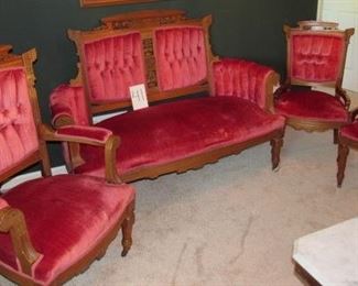 4 Piece East Lake Parlor Set