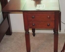 Antique Walnut Drop Leaf Side Table