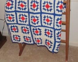 Quilt Rack w/Afghan