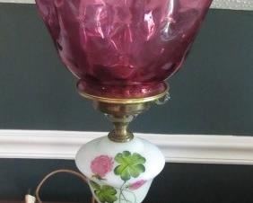 Cranberry Shade Lamp