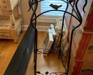 #29	Metal fern stand with birds on side 13x13x36	 $75.00 
