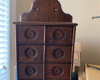 #35	Wood wall hanging 8 drawer 10x5x17	 $40.00 
