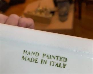 #41	Porcelain wall hanging vase made in Italy 12x4x12	 $75.00 
