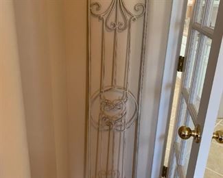 #47	(2 ) White painted metal wall hanging 12x16 ($30 each)	 $60.00 
