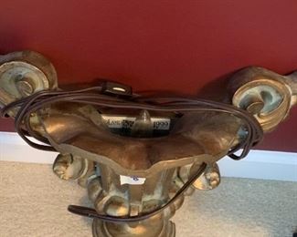 #56	Bombay gold rosin up shining wall lamp 13"	 $75.00 
