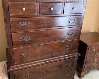 #63	Ethan Allen pine 8 drawer chest of drawers 38x21x54	 $175.00 
