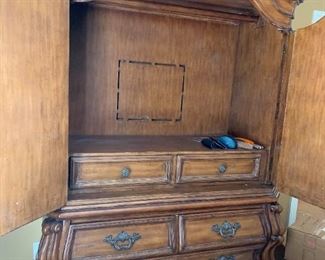 #65	Large 6 drawer 2 door wardrobe 54x26x96	 $400.00 
