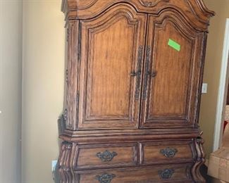 #65	Large 6 drawer 2 door wardrobe 54x26x96	 $400.00 
