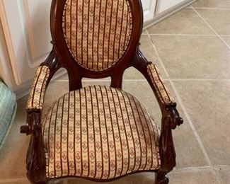 #75	Rosewood Children's parlor chair 	 $75.00 
