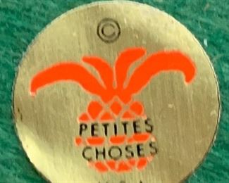 #78	Pair of deer candle holders with marble base Petites Choses USA 16"	 $100.00 
