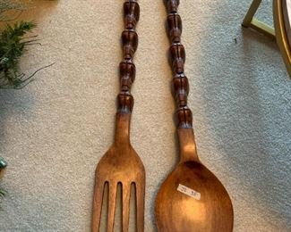 #104	Wood Spoon & Fork - 39" Tall	 $35.00 
