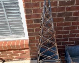 #116	Metal Plant Stand w/Tower - Sold as  a set - 47" Tall	 $40.00 
