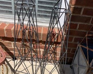 #117	(2) Climbing Metal Plant Holders - 31" tall - sold as a set	 $30.00 
