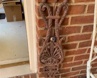 #119	Cast Iron wall Art - 34" Tall Yard Art	 $40.00 
