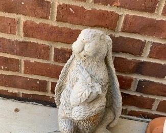 #126	Concrete Bunny w/carrot - 14" Tall	 $30.00 
