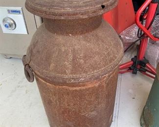 #131	Rusty Milk Can - Browns Dairy Easton PA - 2' Tall	 $30.00 
