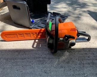 #141	Sthl Chain Saw w/Case & Guard 13" Blade	 $140.00 
