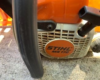 #141	Sthl Chain Saw w/Case & Guard 13" Blade	 $140.00 
