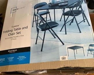 #144	Card Table & 4 Chairs	 $30.00 
